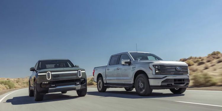 فورد F150 الکتریکی ریوین R1T الکتریکی